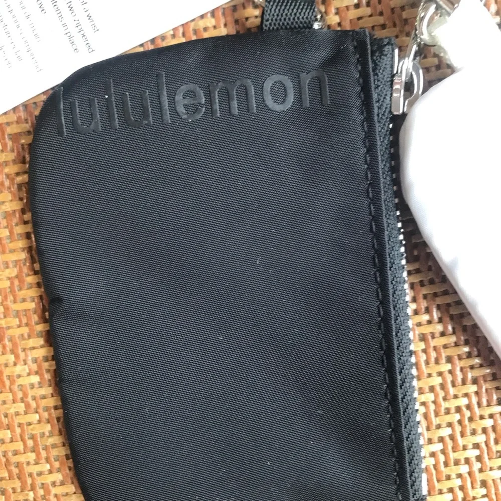 lululemon athletica White Strap with Black and White Key Pouches